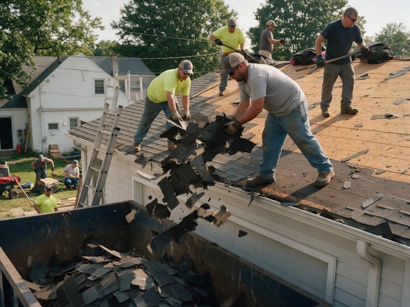 roofing project near Madison, WI