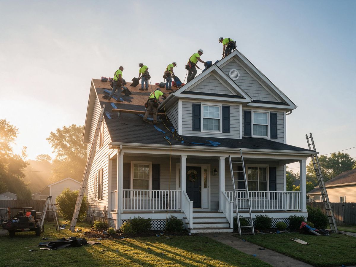 roofing project in Eastmorland, Madison